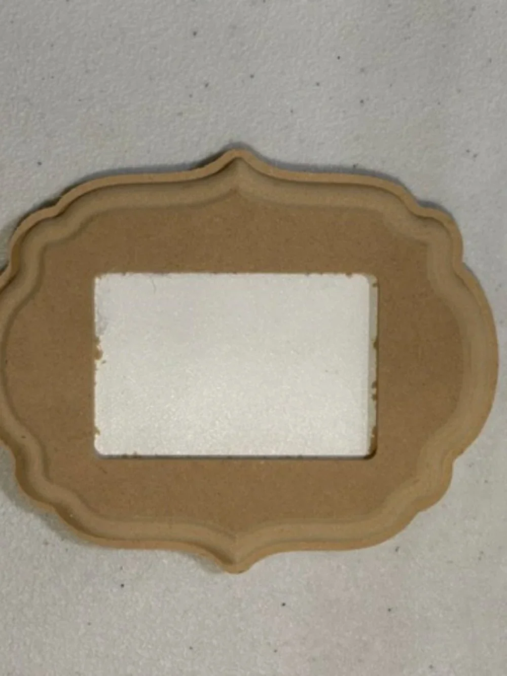 NEW Unfinished Rectangle Decorative Curved Bracket MDF Frame 5 1/2